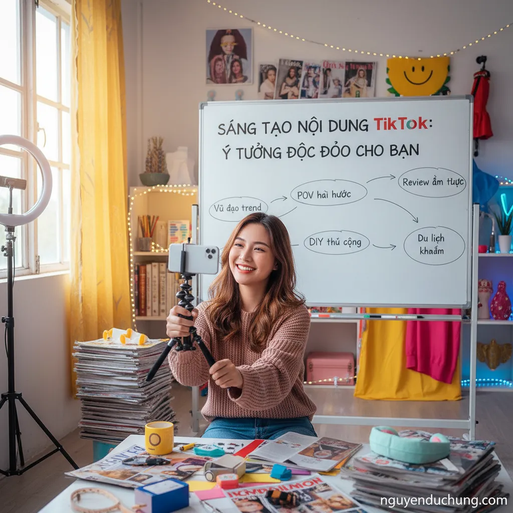 1. **Sáng tạo nội dung TikTok** (Từ khóa chính, bao hàm toàn bộ chủ đề)