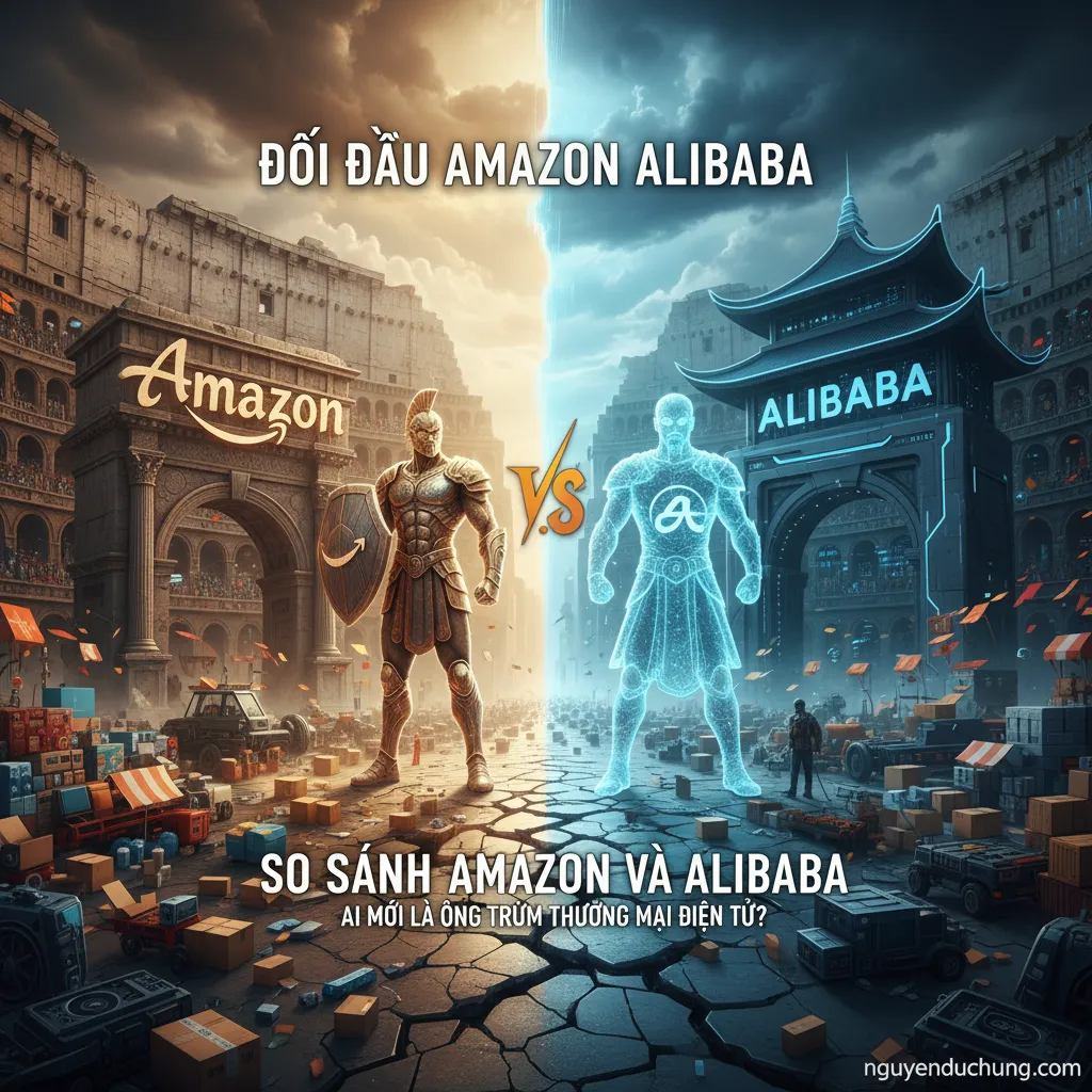 Đối đầu Amazon Alibaba