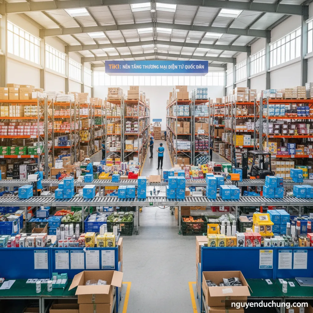 Kho hàng Tiki đa dạng