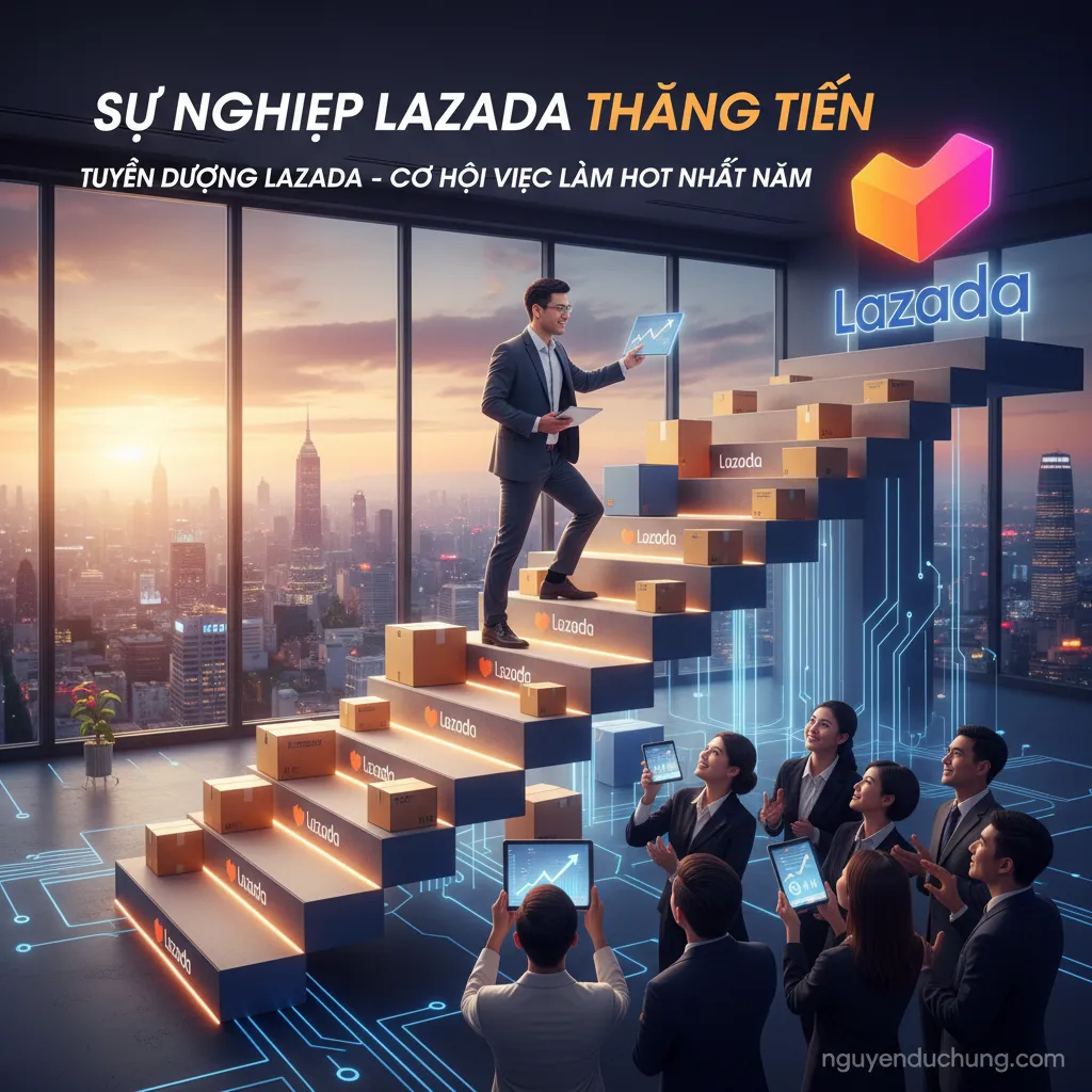 Sự nghiệp Lazada thăng tiến